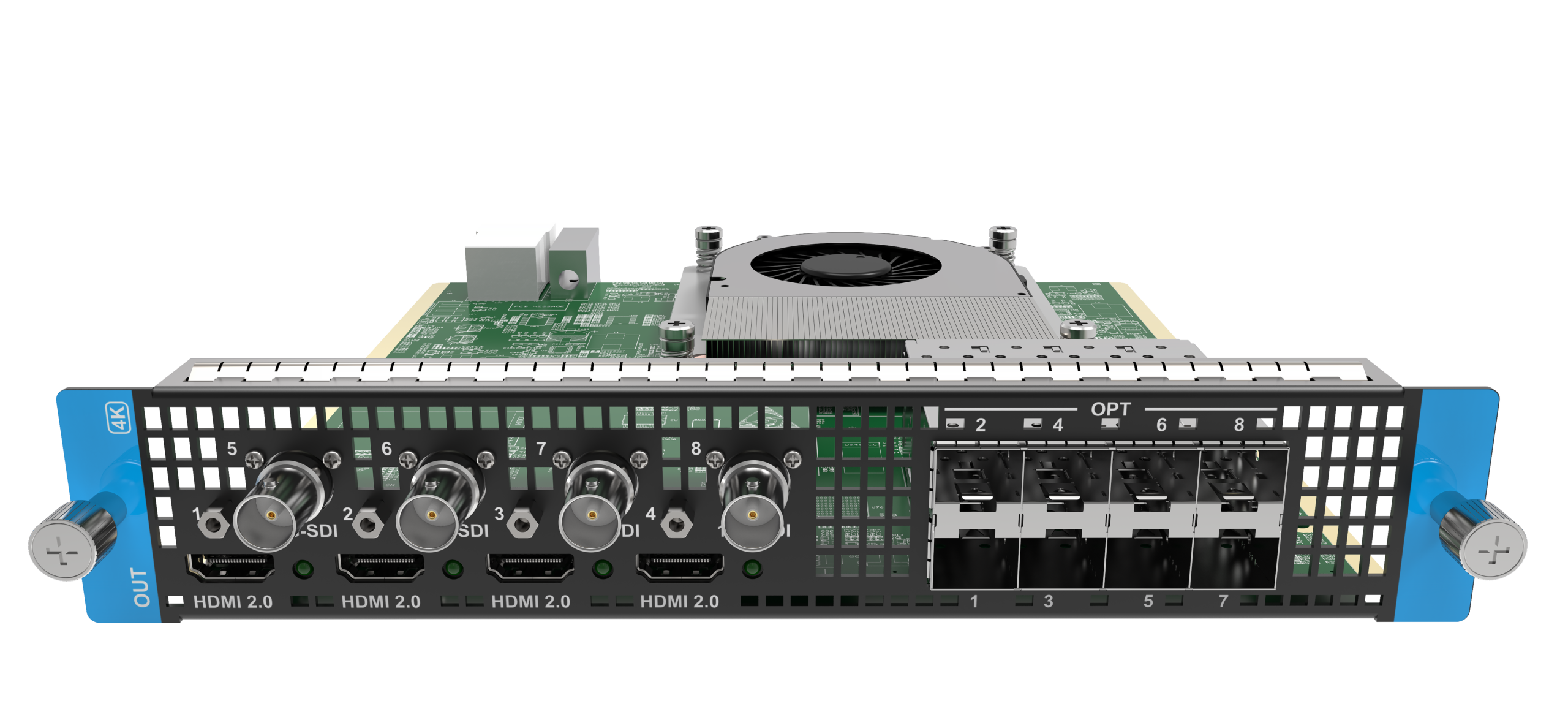 Q8 ST2110 4×SFP25G Input Card